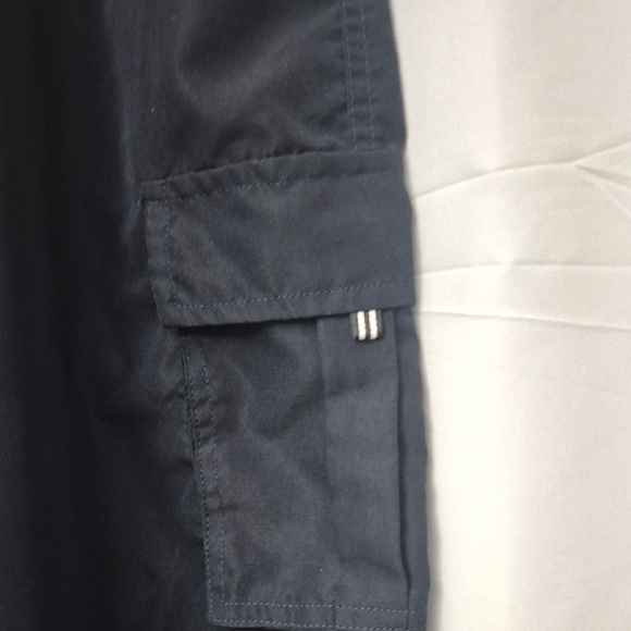 Men's Dark Blue Cargo Pants - Picture 4 of 6